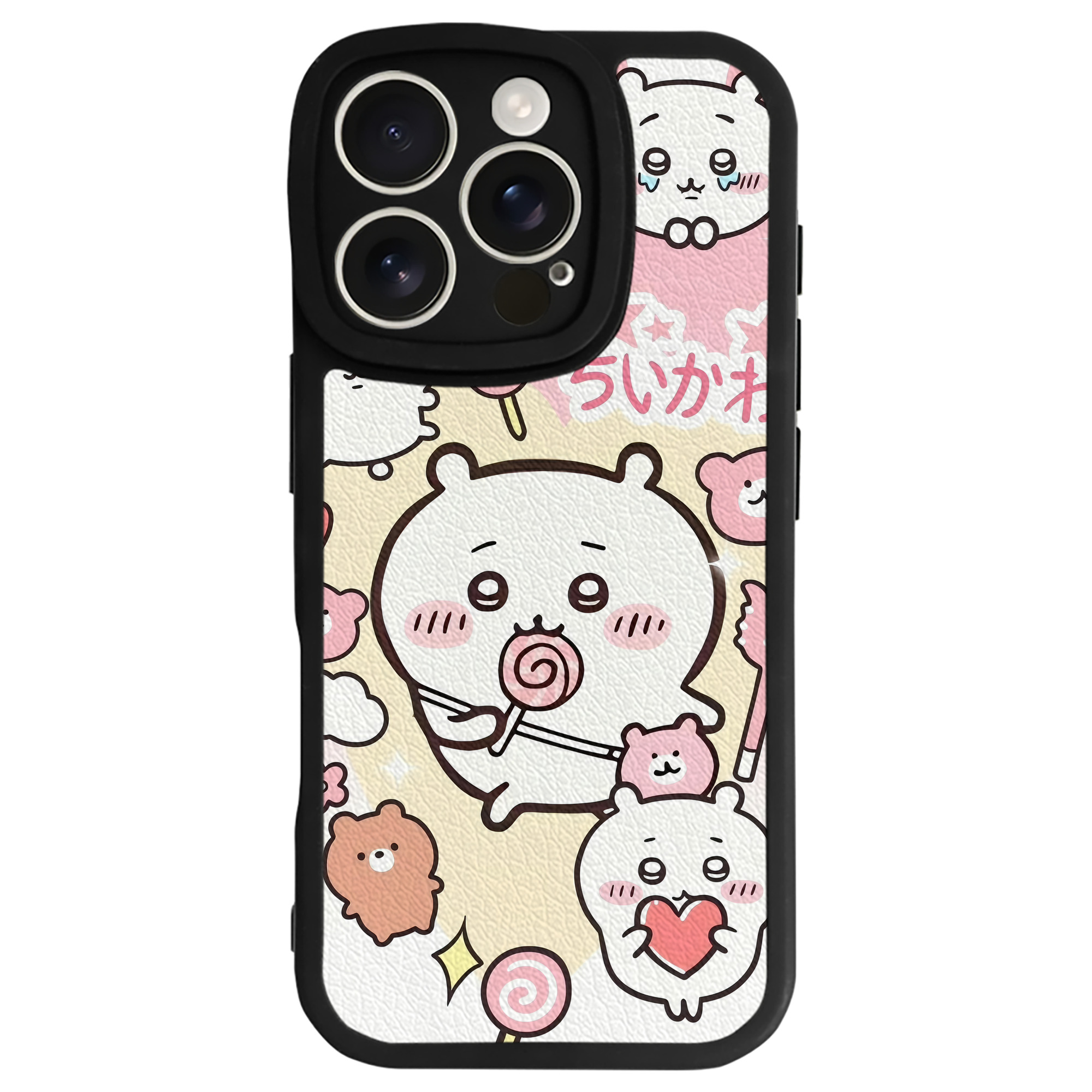 （画像用） ちいかわ Chii-kawa 【iPhone 16シリーズ対応】シリコンスマホケース（レザー調） 材質：シリコン